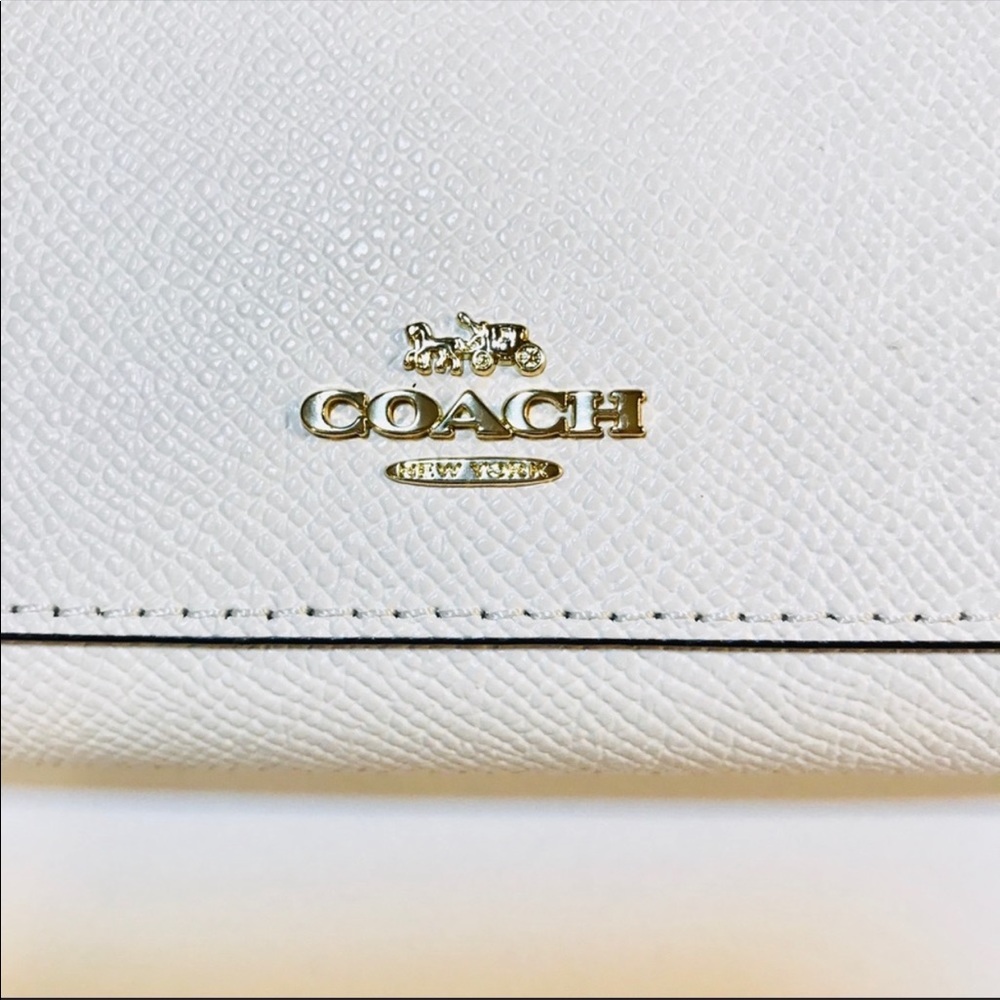 COACH Leather Wallet in White NWT - Picture 7 of 8